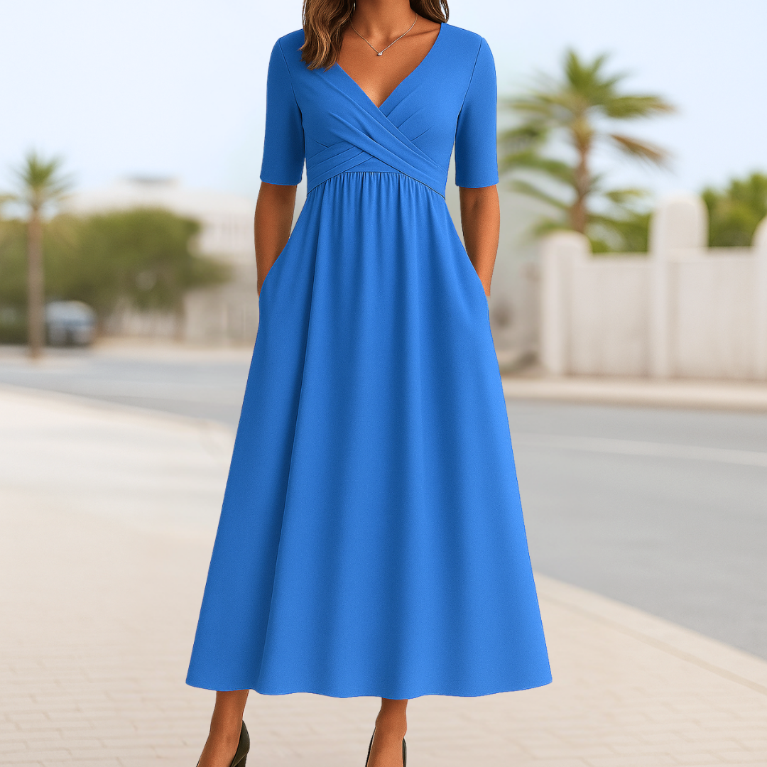 Monique™ | Short Sleeve Wrap Dress