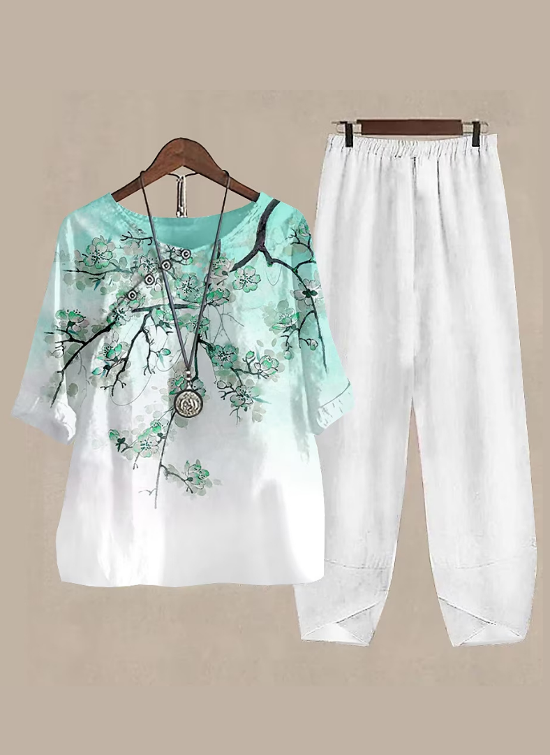 Celestara™ Aqua Blossom Two-Piece Set