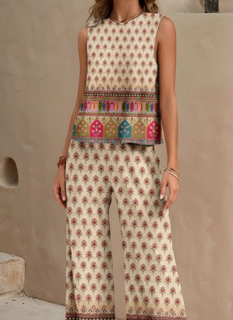 Marivelle™ Boho Border Two-Piece Set