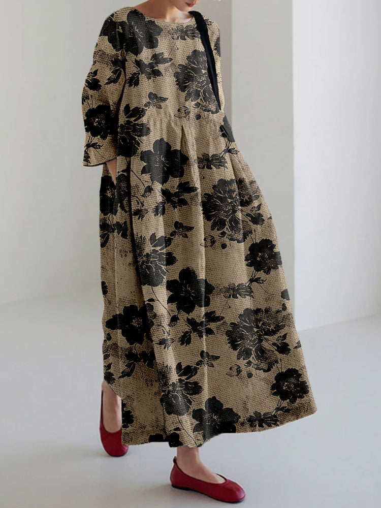 Cleo | Flowing Botanical Dress