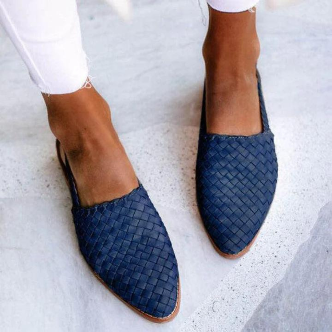 Honora™ - Chic Woven Slingback Sandals