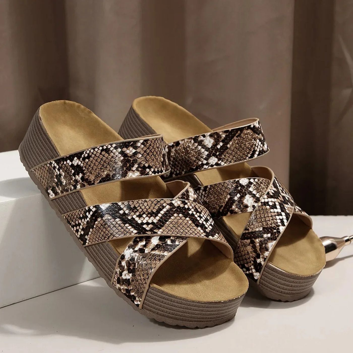 Amelia™ – Orthopedic Leather Strap Sandals