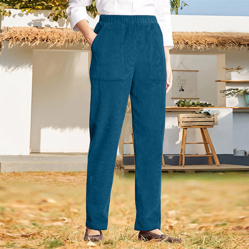 Casual Solid Colour Trousers