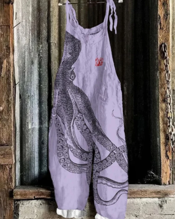 Solea | Lightweight artisanal overall in octopus style