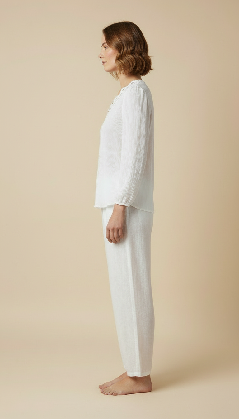 Soraya™ – Long-sleeve V-neck Blouse