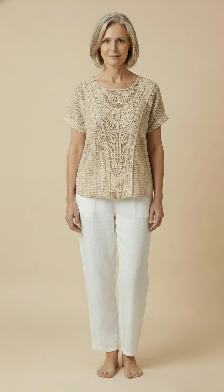 Karin™ - Elegant Ibiza-style Blouse