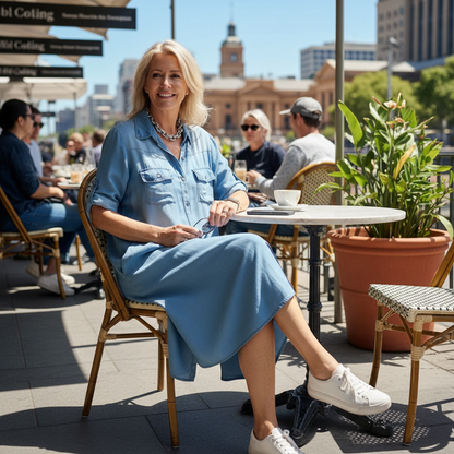 Selwyn™ – Relaxed Button-Front Shirt Dress