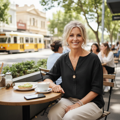 Luna™ - Casual V-Neck Blouse