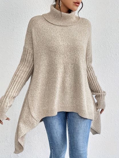 Tahlia™ - Casual Long Sleeve High Neck Sweater