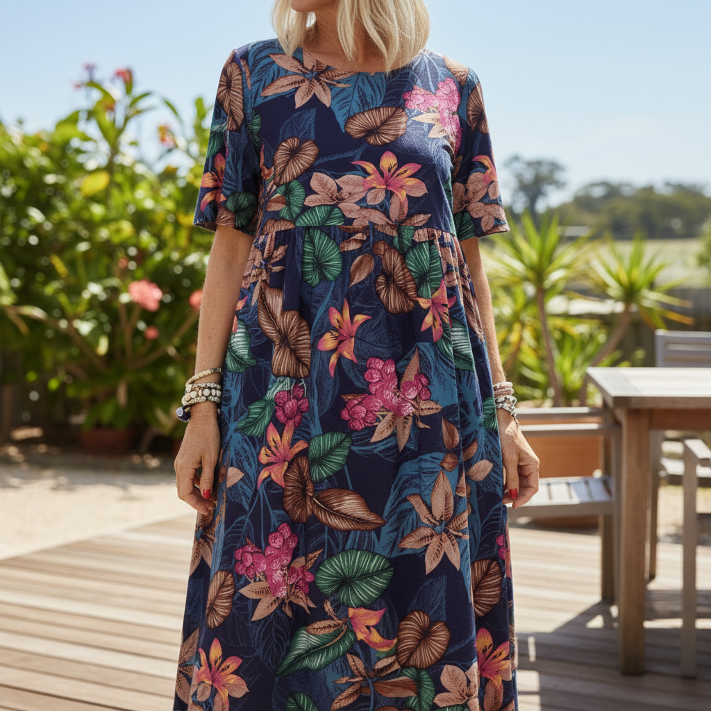 Masie™ – Breezy Floral Maxi Dress