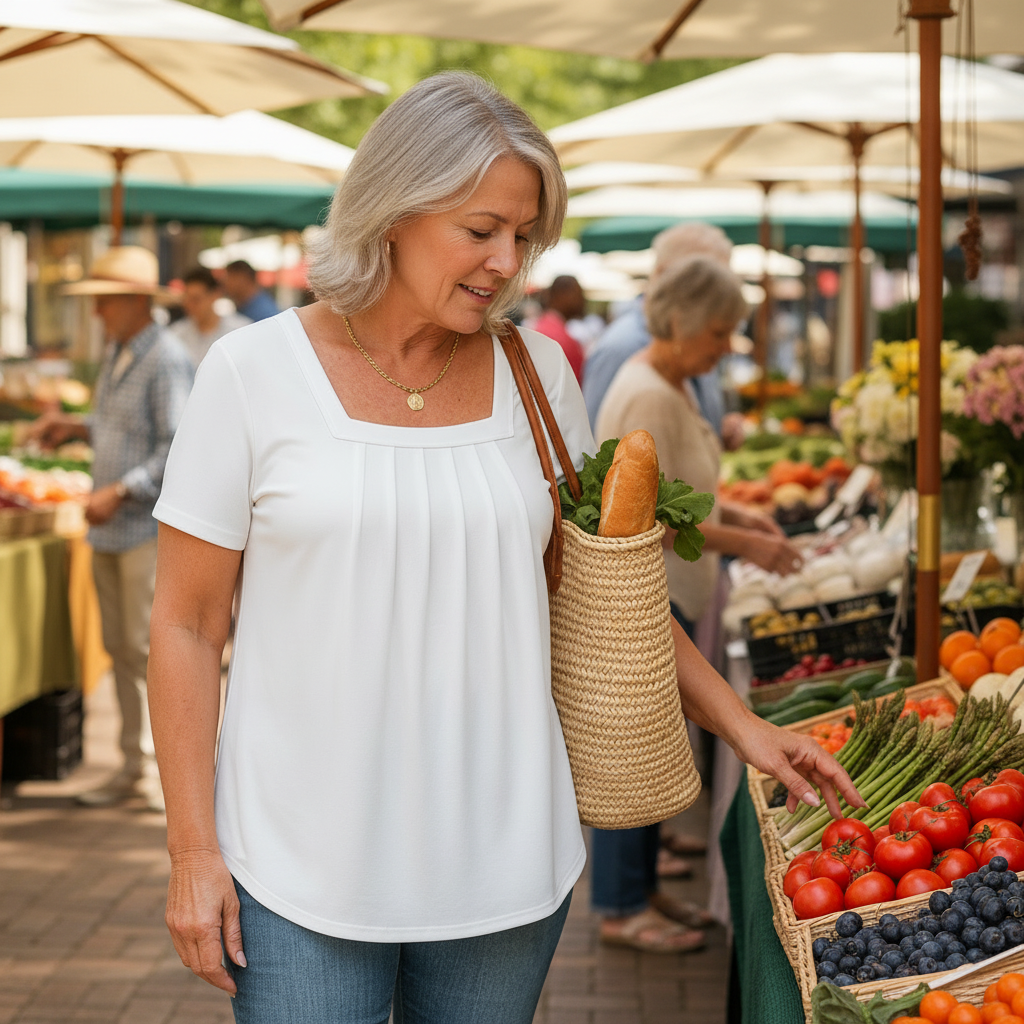 Colleen™ – Pleated Comfort Top