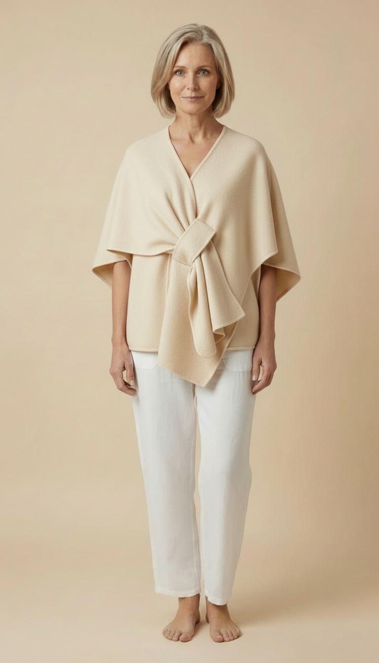 Amelia™ - Wool Wrap Cape Shawl