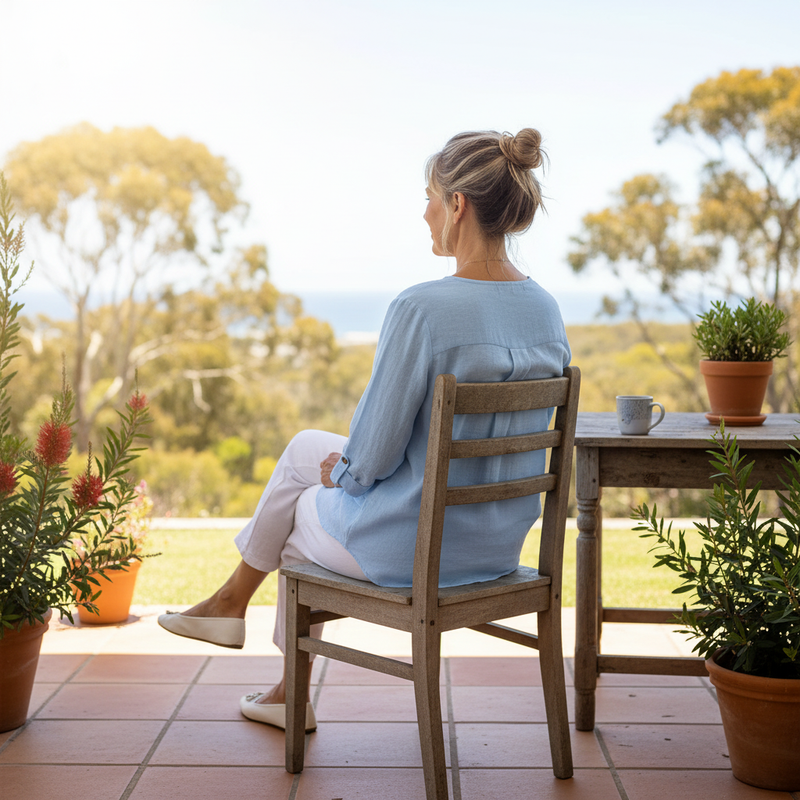 Alva™ –  Relaxed Asymmetrical Blouse