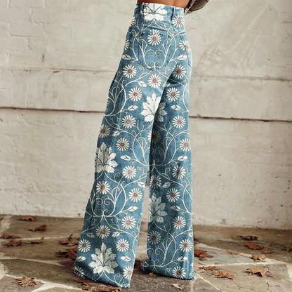 Viola™ - Boho Comfortable Wide-Leg Trousers