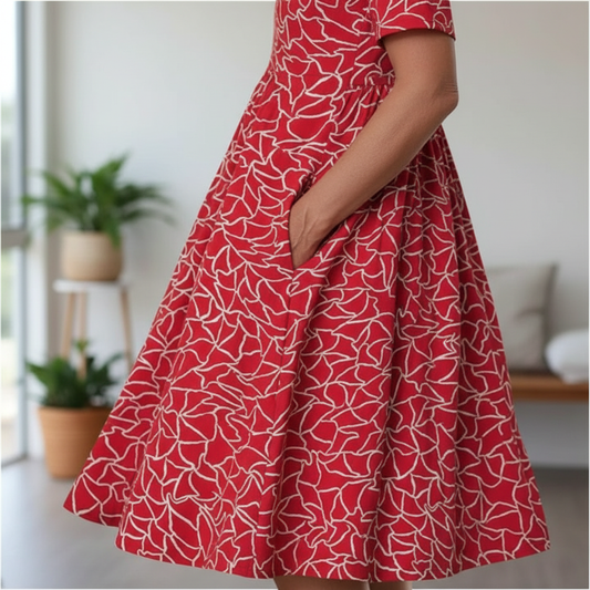 Hailey™ – Stylish and Casual Floral Dress with Pockets