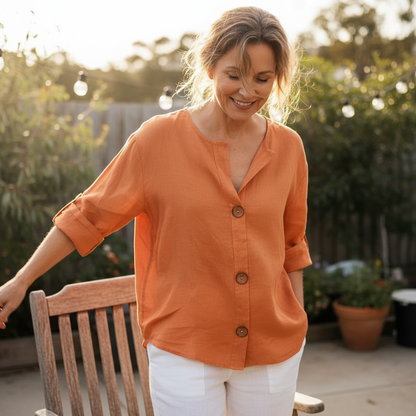 Elara™ – Breezy Classic Everyday Blouse