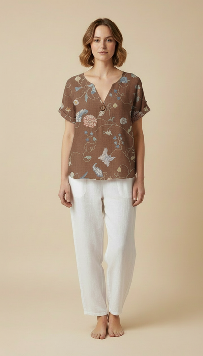 Ellie™ - Vintage Relaxed Blouse