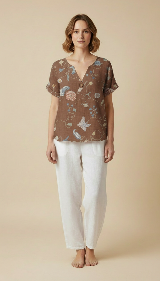 Ellie™ - Vintage Relaxed Blouse