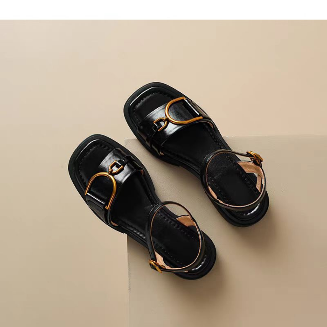 Marie™ Retro Buckle Sandals