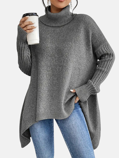 BRIGITTE – LONG TURTLENECK SWEATER