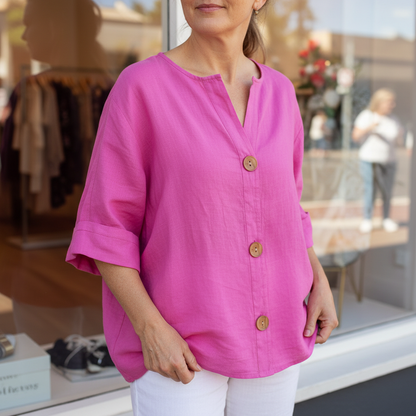 Elara™ – Breezy Classic Everyday Blouse