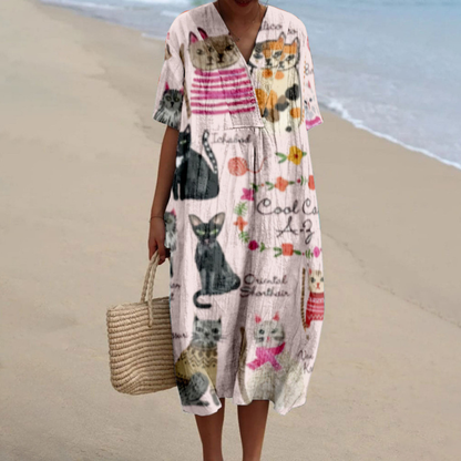 Mara™ | Animal Print Summer Dress