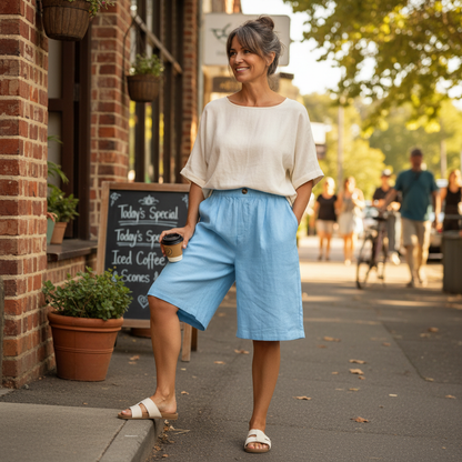 Renee™ Cotten Linen Shorts
