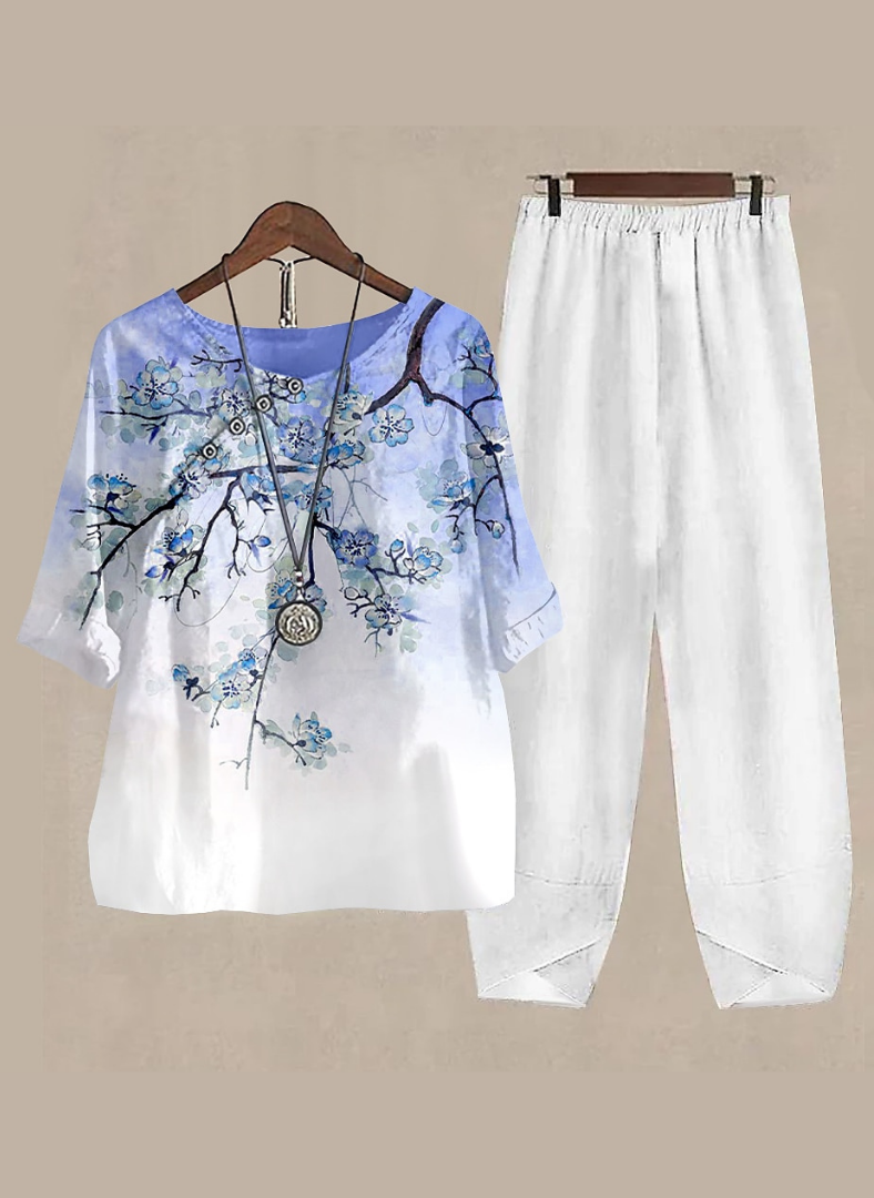 Aureline™ Blue Blossom Two-Piece Set