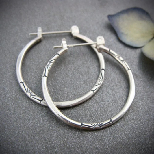 Classic Silver Hoops