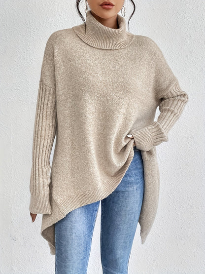 Tahlia™ - Casual Long Sleeve High Neck Sweater