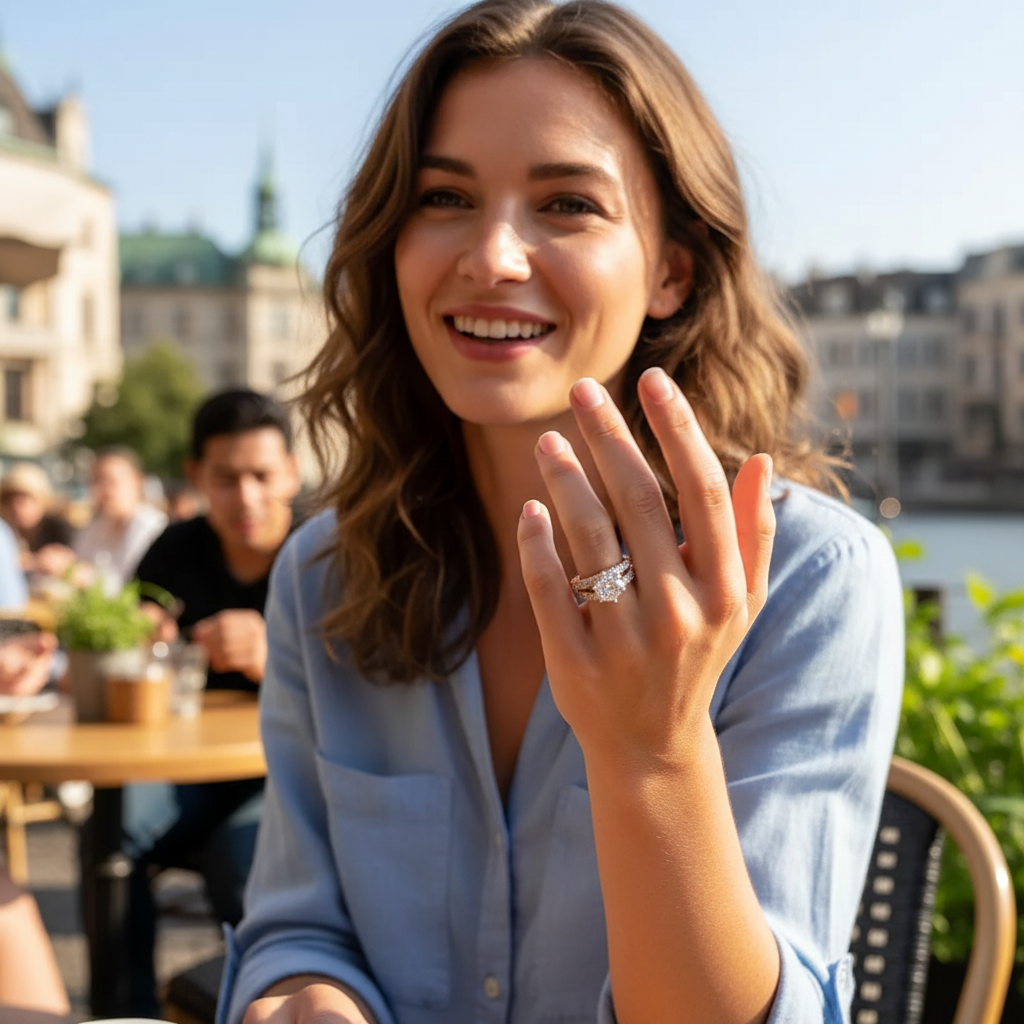 Seraphina™ – Eternal Radiance Ring Set (Gold)