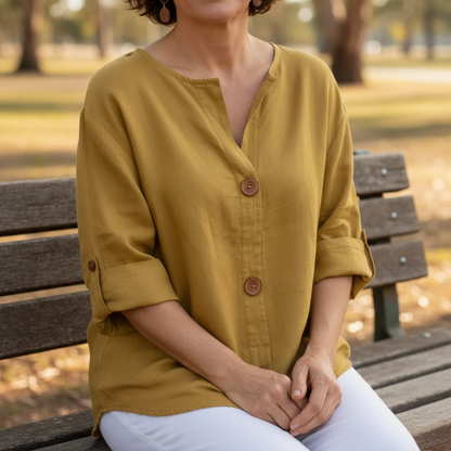 Elara™ – Breezy Classic Everyday Blouse