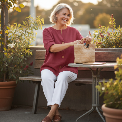 Elara™ – Breezy Classic Everyday Blouse