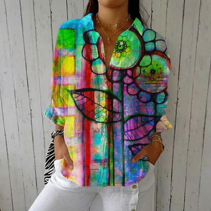 Fenna™ | Artistic Bloom Blouse