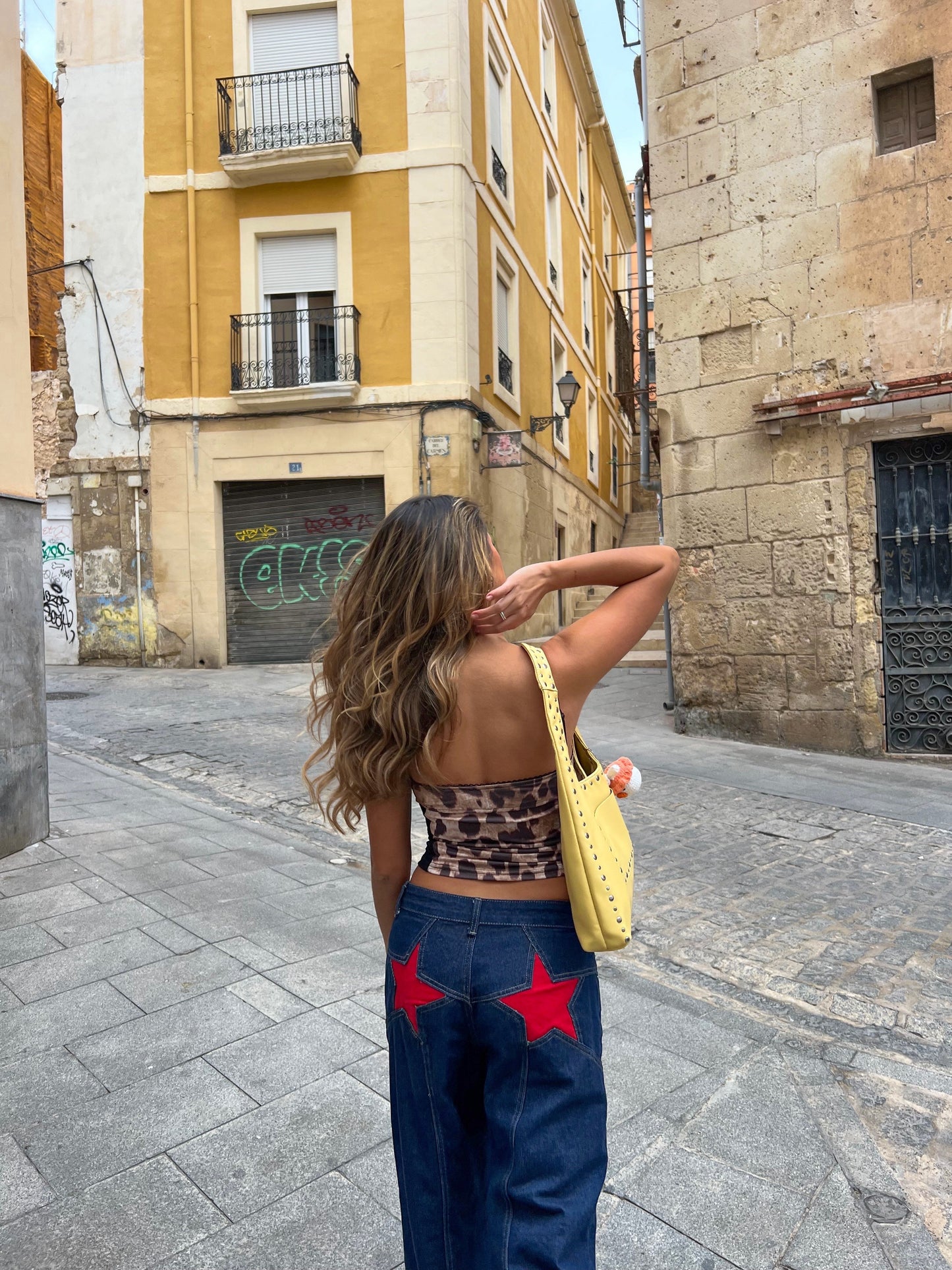 Star Jeans™ With Red Stars - Wide Leg 100% Cotton