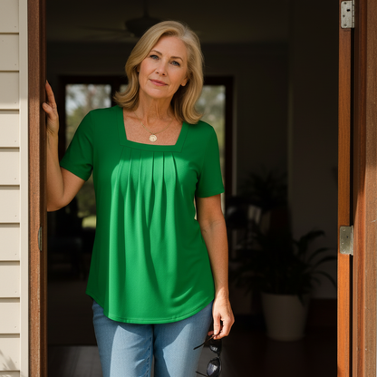 Colleen™ – Pleated Comfort Top