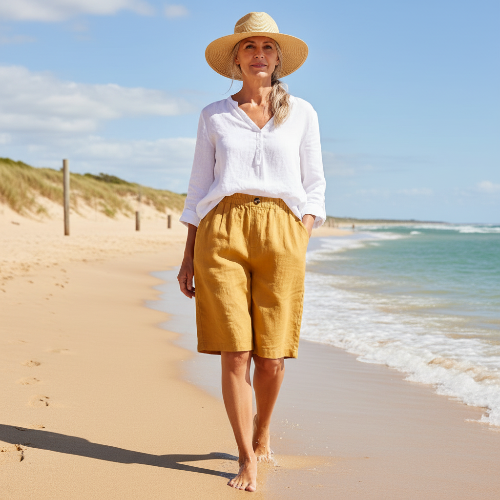 Renee™ Cotten Linen Shorts