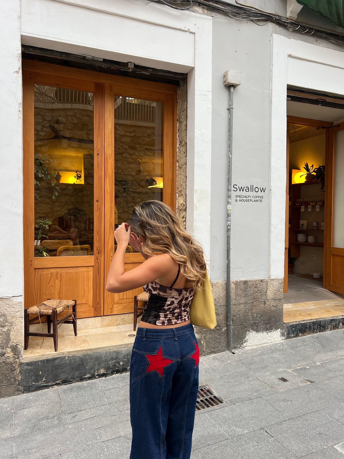 Star Jeans™ With Red Stars - Wide Leg 100% Cotton