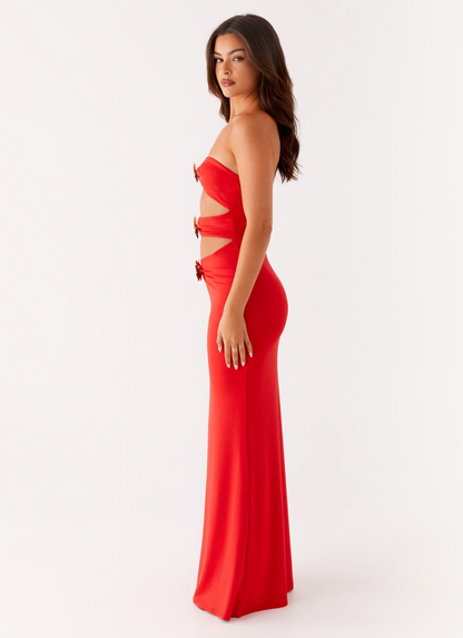 Grace™ | Scarlet Bloom Dress