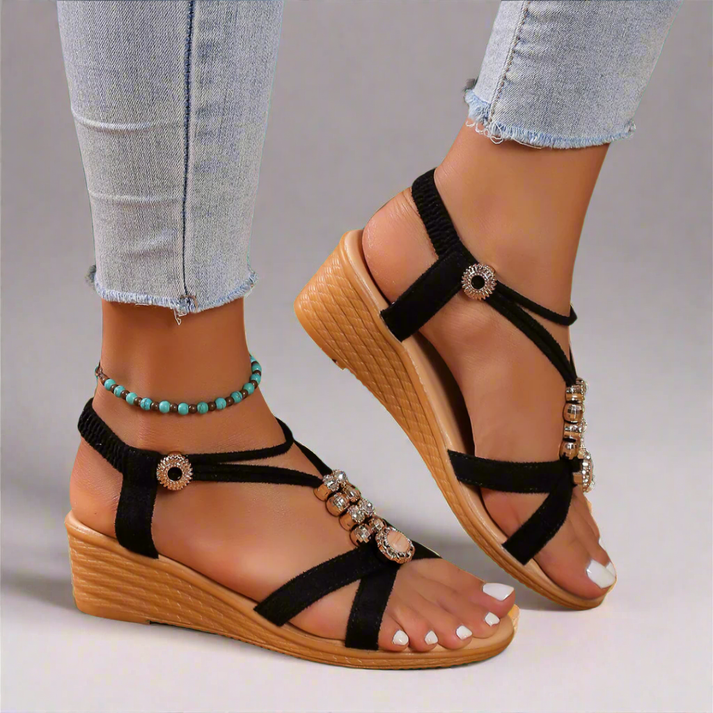 Aria™ – Ankle-Strap Wedge Sandal