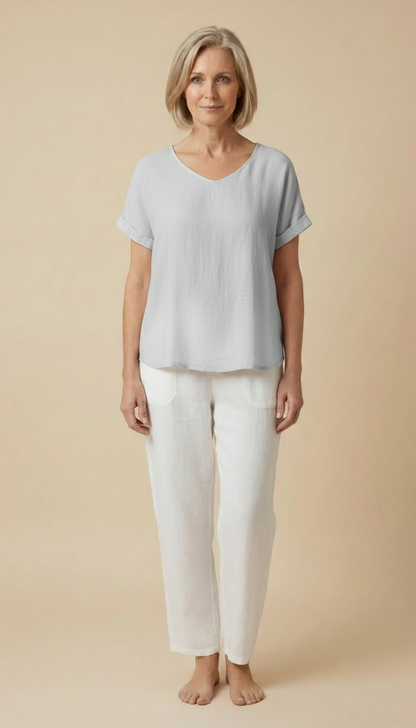Sasha™ - Soft Loose-fit Tummy-covering Shirt