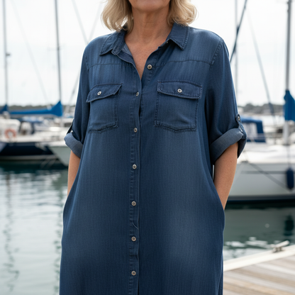 Selwyn™ – Relaxed Button-Front Shirt Dress