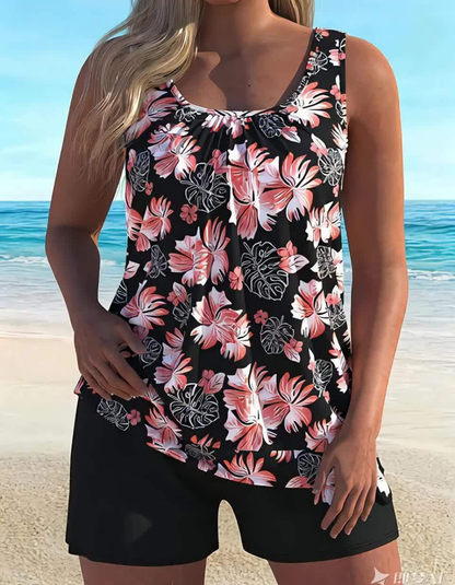 Clara | Floral Print Tankini Set