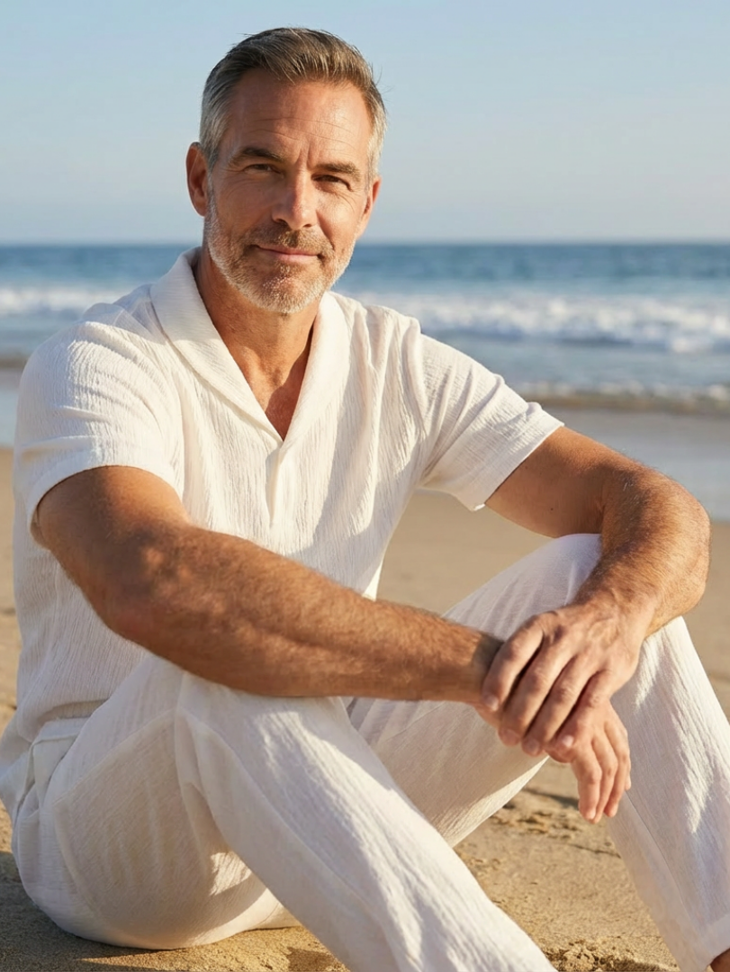 Cris™ Cotton Polo & Pantalon Set