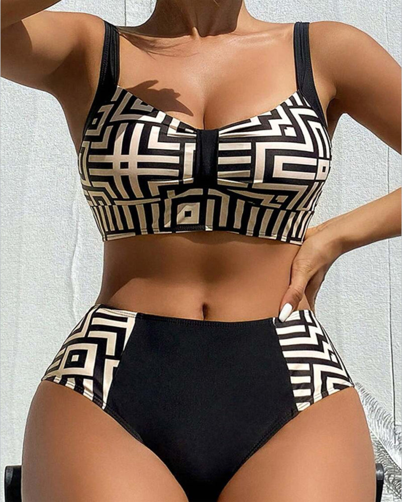 Claire | Stylish Two-Piece Patterned Bikini