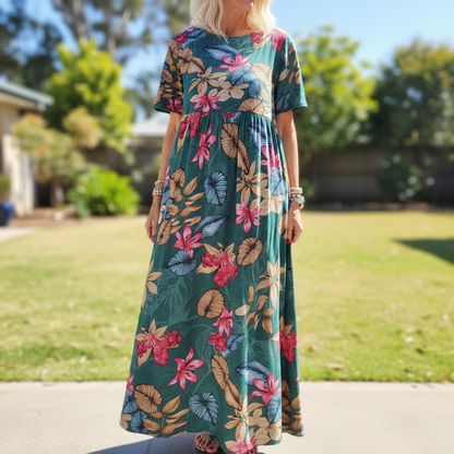 Masie™ – Breezy Floral Maxi Dress