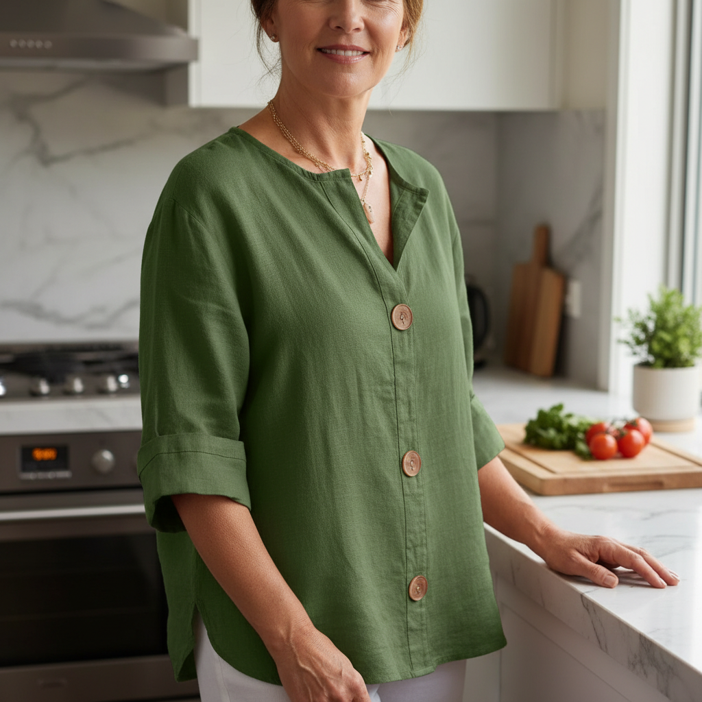 Elara™ – Breezy Classic Everyday Blouse