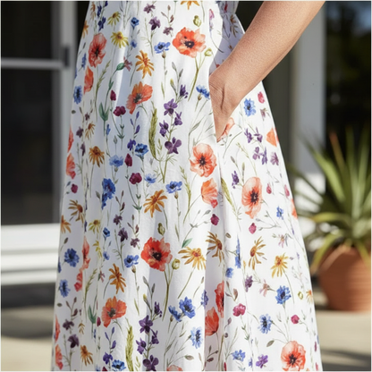 Hailey™ – Stylish and Casual Floral Dress with Pockets