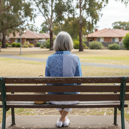 Fiora™ | Ocean Patchwork Blouse