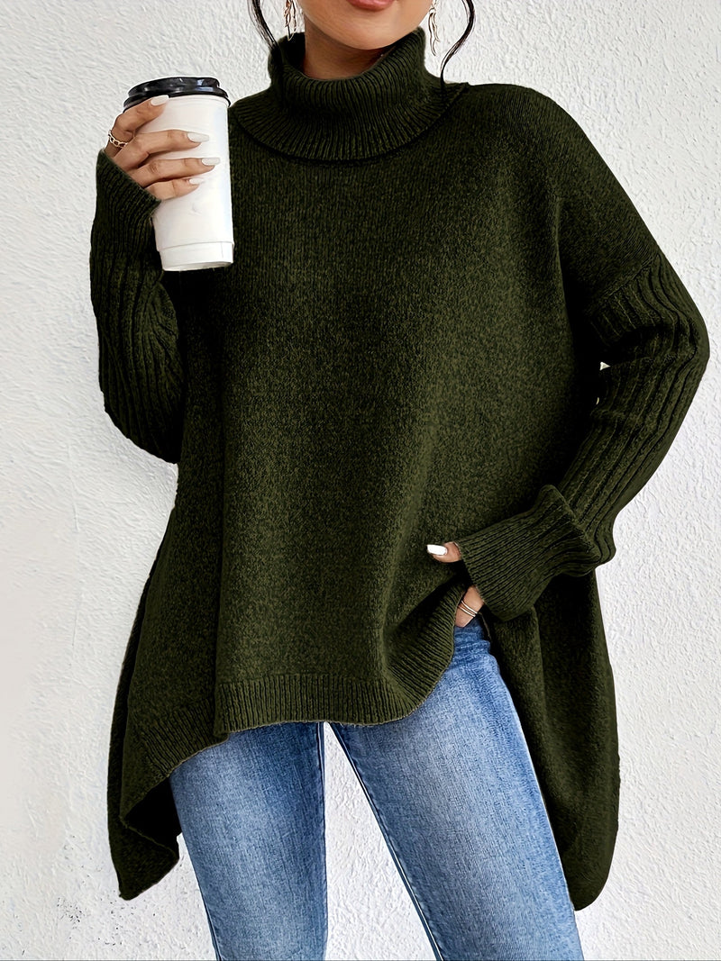 Tahlia™ - Casual Long Sleeve High Neck Sweater
